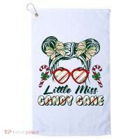 Cute Christmas Little Miss Candy Cane Golf Towel thumb 0
