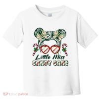 Cute Christmas Little Miss Candy Cane Toddler T-Shirt thumb 0