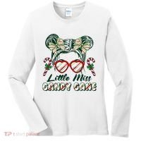 Cute Christmas Little Miss Candy Cane Women's Long Sleeve Shirt thumb 0