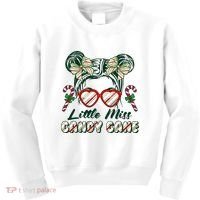 Cute Christmas Little Miss Candy Cane Kids Sweatshirt thumb 0
