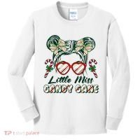 Cute Christmas Little Miss Candy Cane Kids Long Sleeve Shirt thumb 0