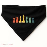 Cool Chess Lover Art Chess Players Novelty USA-Made Doggie Bandana thumb 0