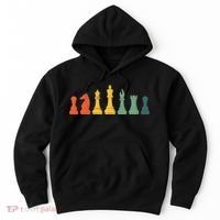 Cool Chess Lover Art Chess Players Novelty Hoodie thumb 0