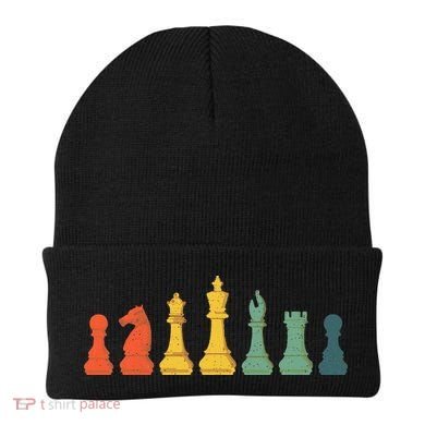 Cool Chess Lover Art Chess Players Novelty Beanie