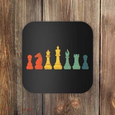 Cool Chess Lover Art Chess Players Novelty Coaster
