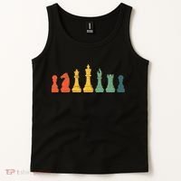 Cool Chess Lover Art Chess Players Novelty Tank Top thumb 2