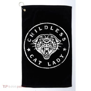 Childless Cat Lady Golf Towel