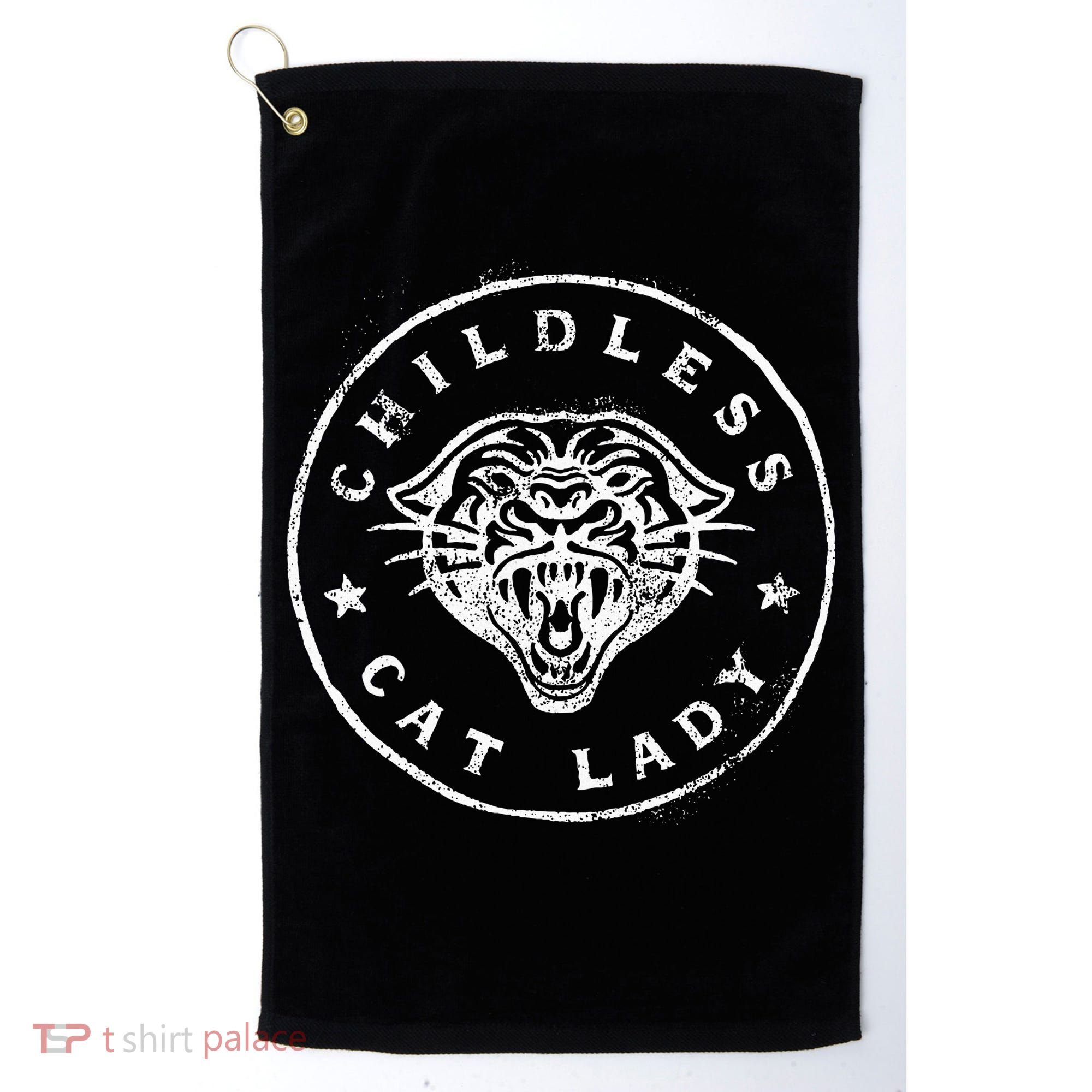 Childless Cat Lady Golf Towel