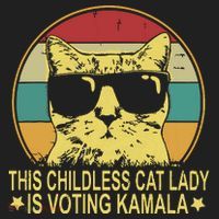 Childless Cat Ladies For Kamala Harris Beanie thumb 2