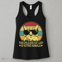 Childless Cat Ladies For Kamala Harris Women's Tank Top thumb 3