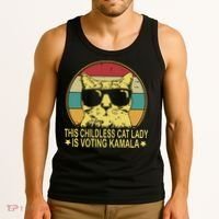 Childless Cat Ladies For Kamala Harris Tank Top thumb 3