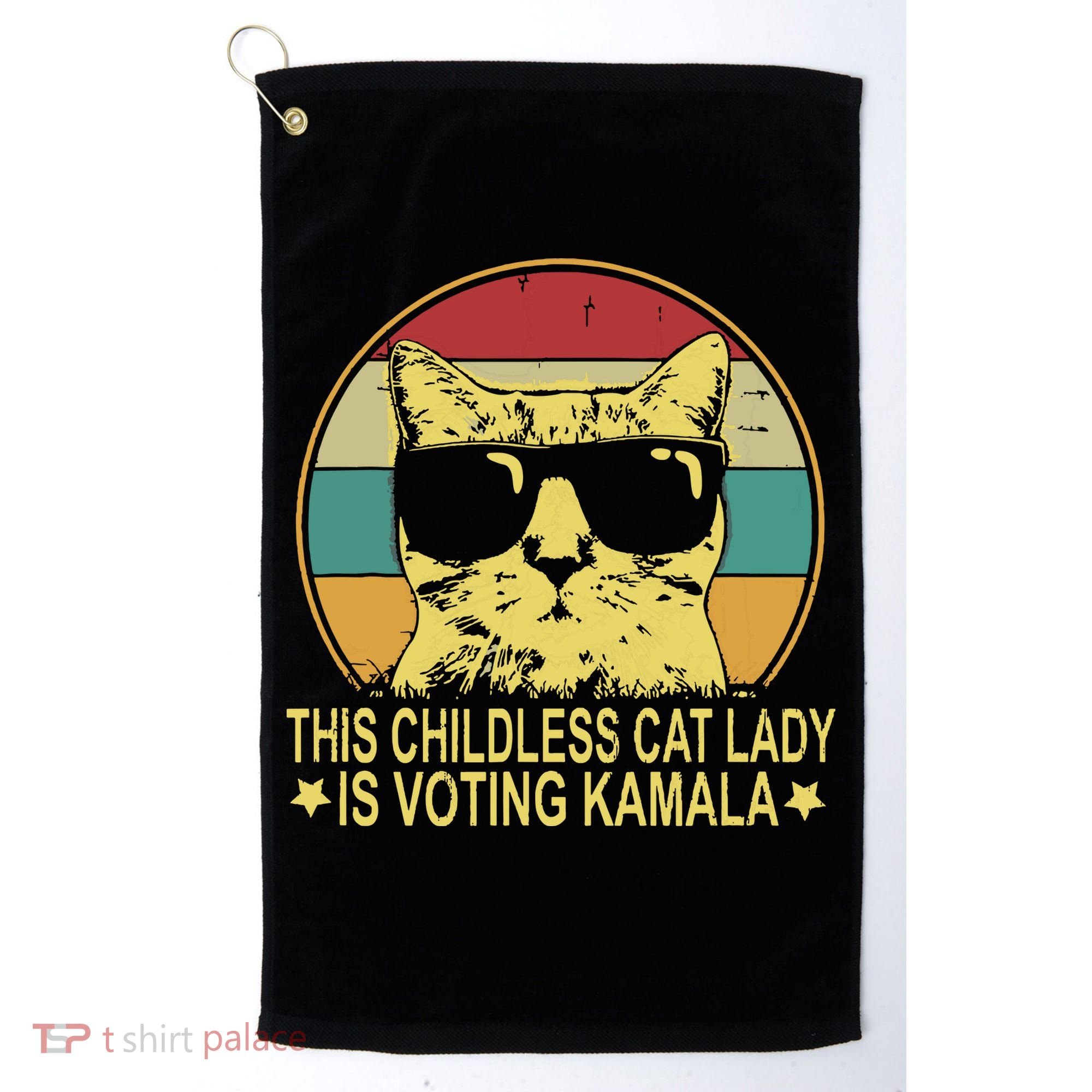Childless Cat Ladies For Kamala Harris Golf Towel