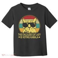 Childless Cat Ladies For Kamala Harris Toddler T-Shirt thumb 0