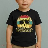 Childless Cat Ladies For Kamala Harris Toddler T-Shirt thumb 2