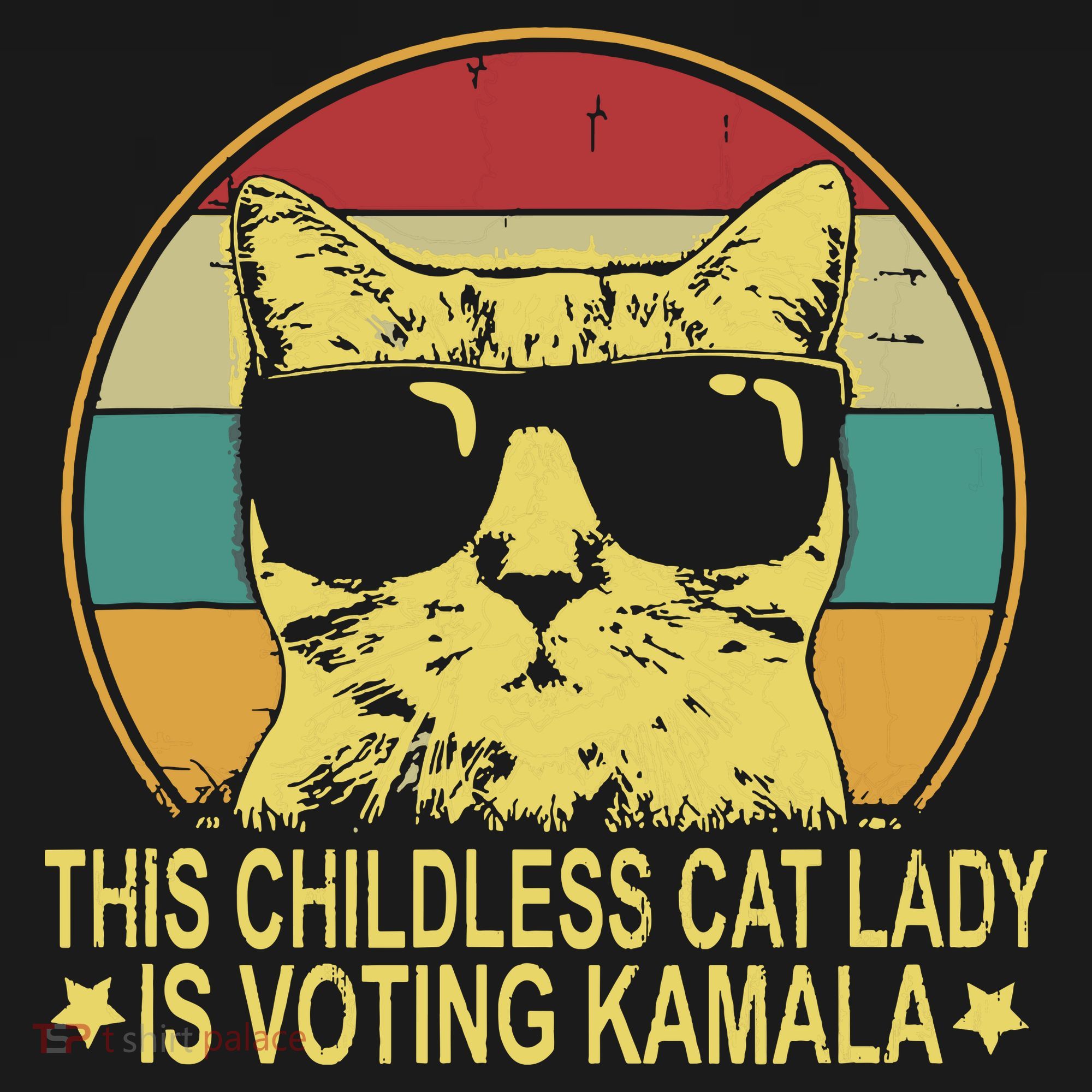 Childless Cat Ladies For Kamala Harris Kids Long Sleeve Shirt