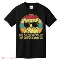 Childless Cat Ladies For Kamala Harris Kids T-Shirt thumb 0
