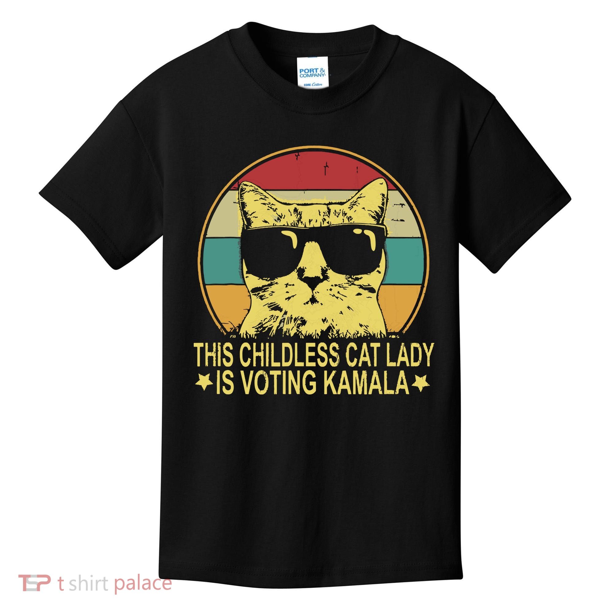 Childless Cat Ladies For Kamala Harris Kids T-Shirt