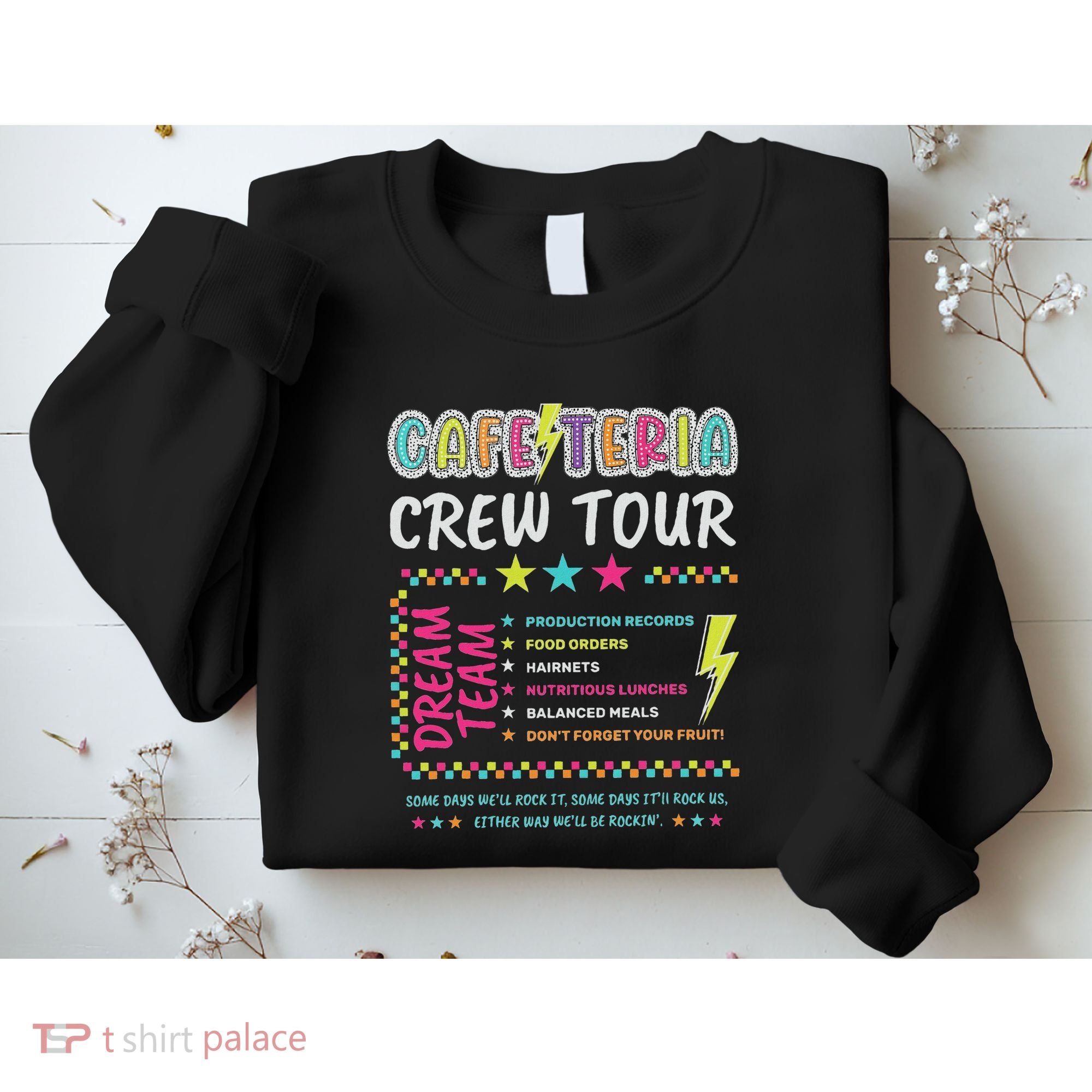 Cafeteria Crew Lunch Lady Dream Team Back To School Sweatshirt