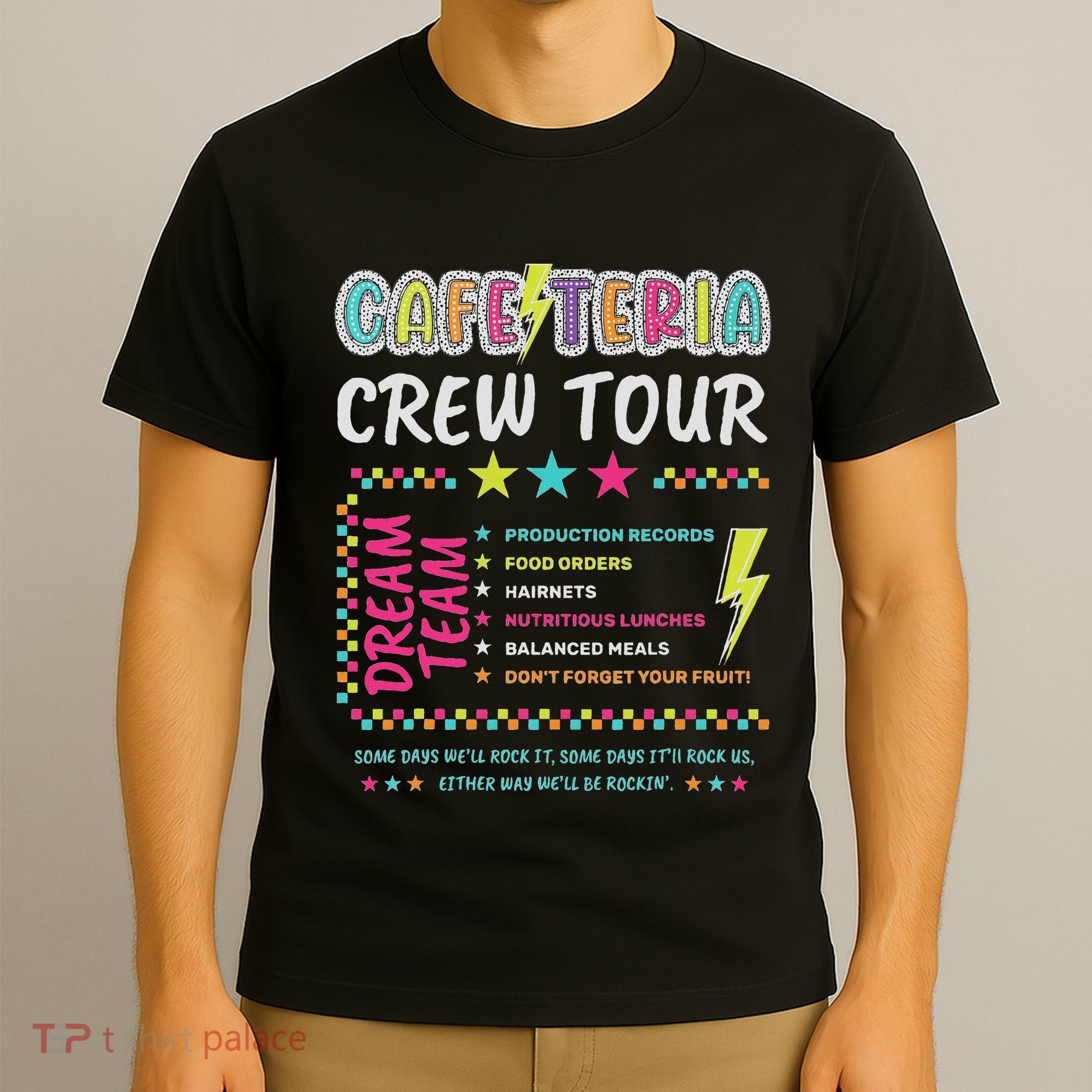 Cafeteria Crew Lunch Lady Dream Team Back To School T-Shirt