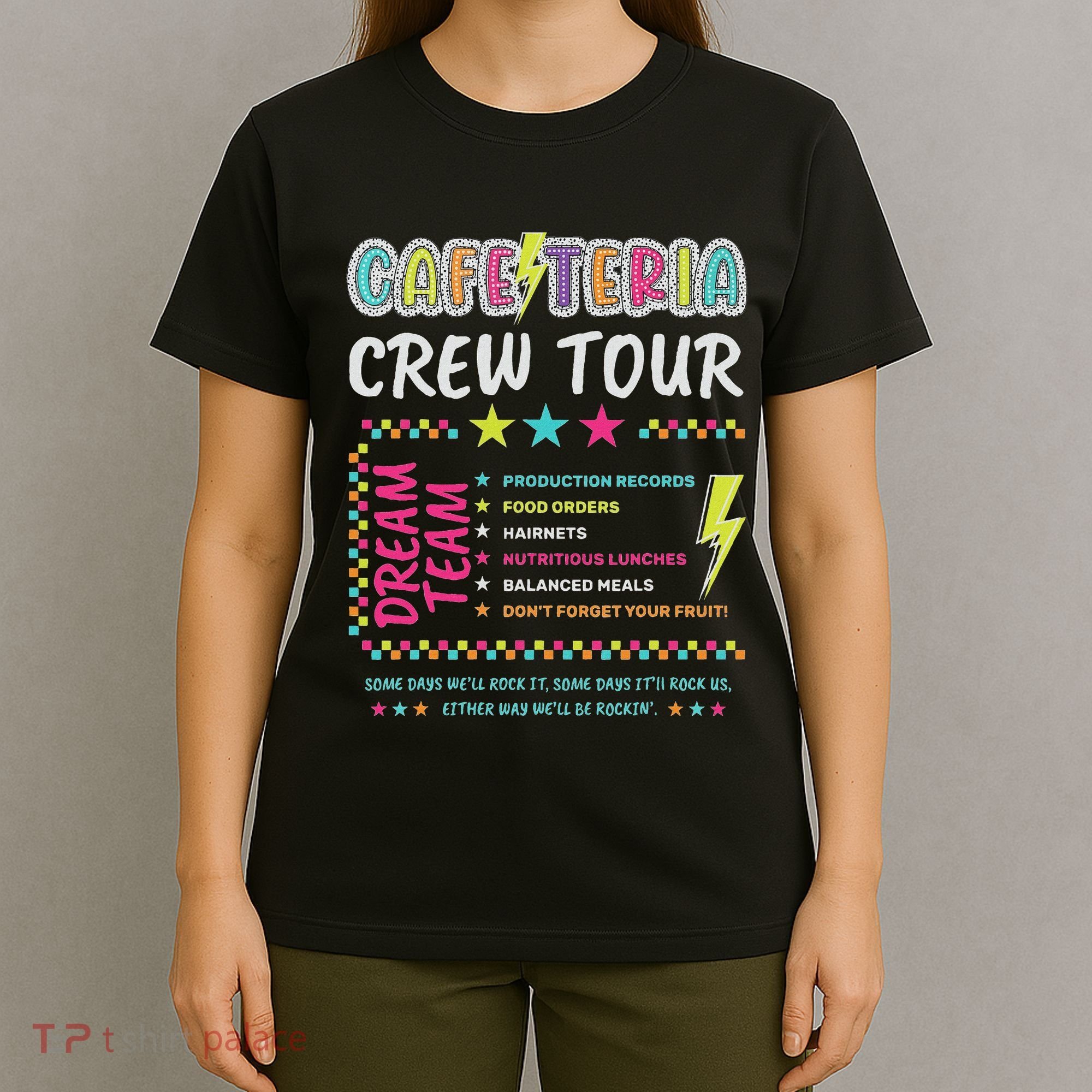 Cafeteria Crew Lunch Lady Dream Team Back To School T-Shirt