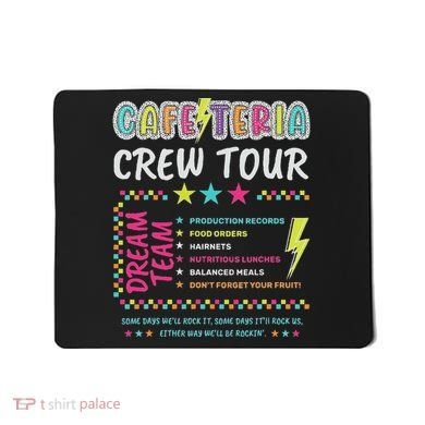 Cafeteria Crew Lunch Lady Dream Team Back To School Mousepad