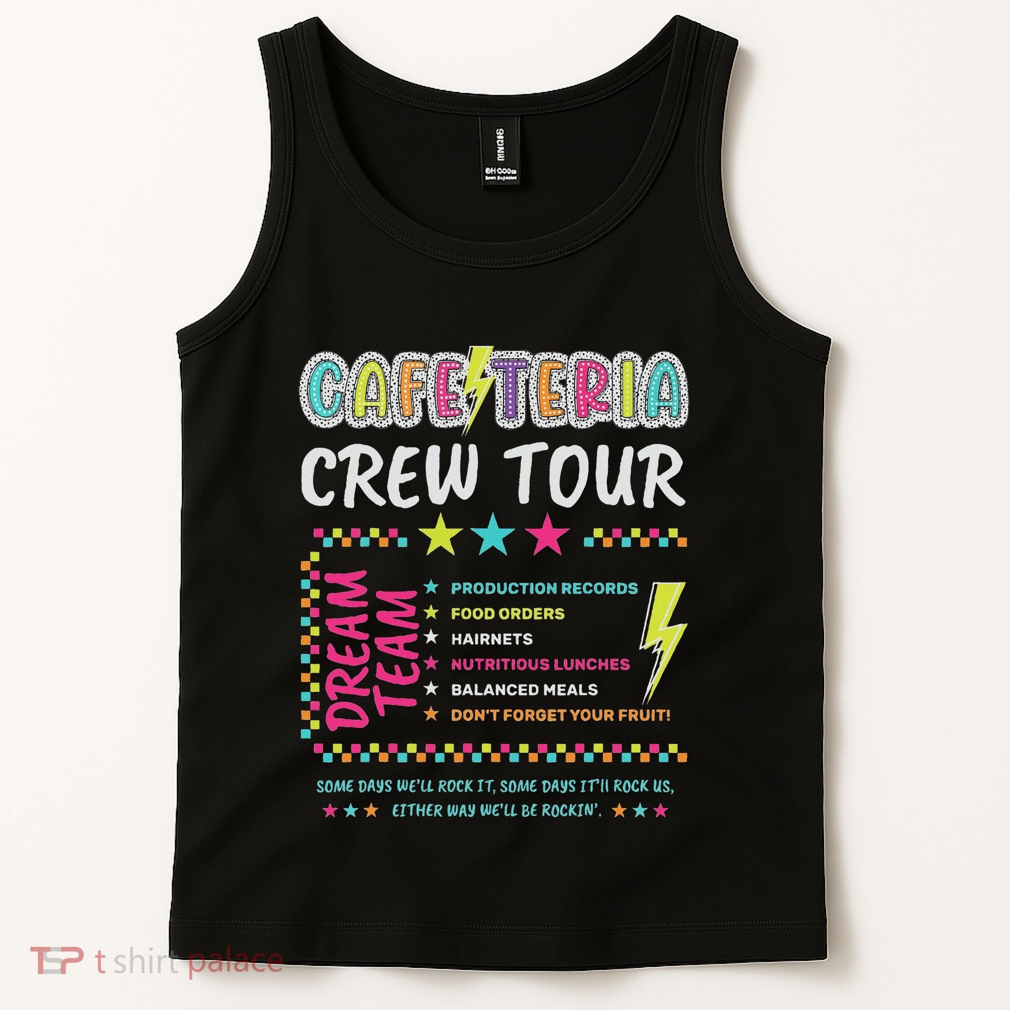 Cafeteria Crew Lunch Lady Dream Team Back To School Tank Top