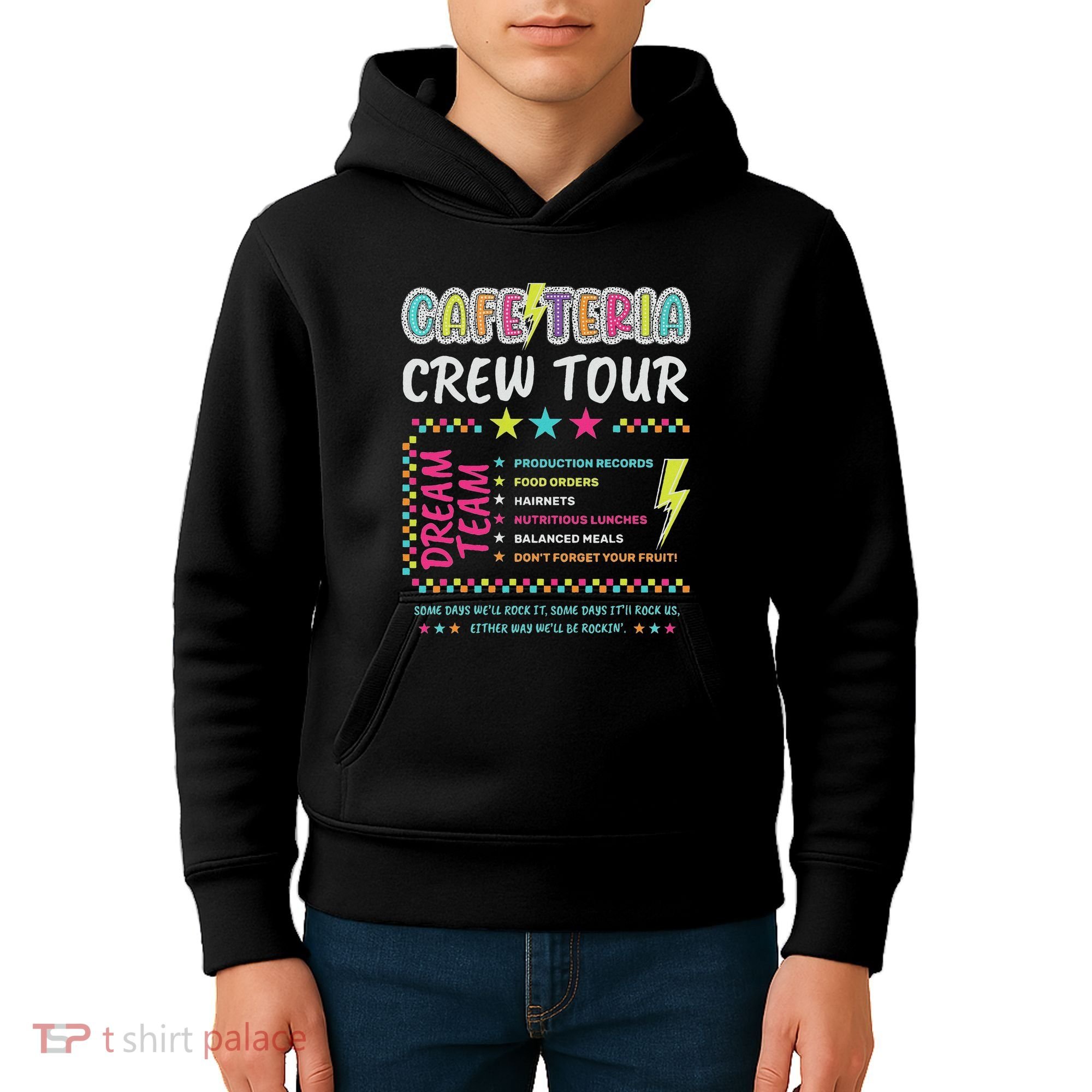 Cafeteria Crew Lunch Lady Dream Team Back To School Kids Hoodie