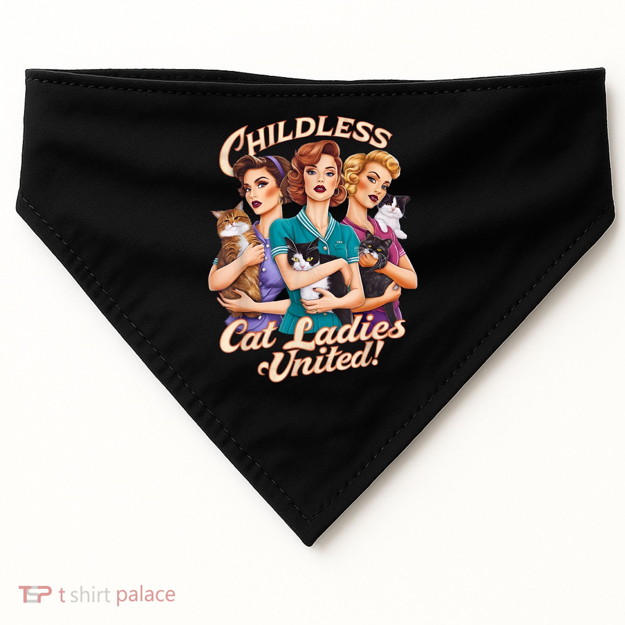 Childless Cat Ladies USA-Made Doggie Bandana