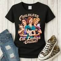 Childless Cat Ladies Women's T-Shirt thumb 3