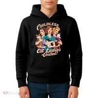 Childless Cat Ladies Kids Hoodie thumb 4