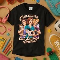 Childless Cat Ladies Kids T-Shirt thumb 3