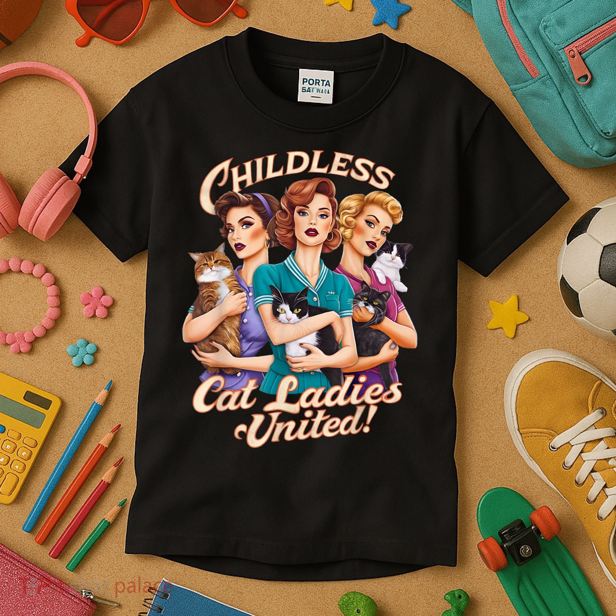 Childless Cat Ladies Kids T-Shirt