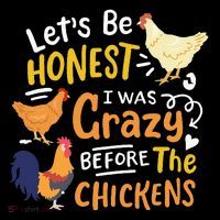 Crazy Chicken Lady Let's Be Honest I was Crazy Before Hoodie thumb 7