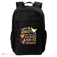 Crazy Chicken Lady Let's Be Honest I was Crazy Before Backpack thumb 0
