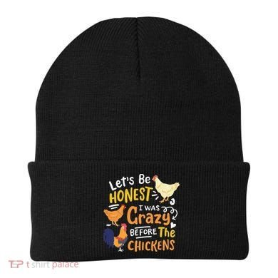 Crazy Chicken Lady Let's Be Honest I was Crazy Before Beanie