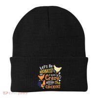 Crazy Chicken Lady Let's Be Honest I was Crazy Before Beanie thumb 0