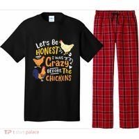 Crazy Chicken Lady Let's Be Honest I was Crazy Before Pajama Set thumb 0