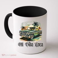 Chicano Culture Lowriders Classic Mi Vida Loca Lowrider Coffee Mug thumb 0