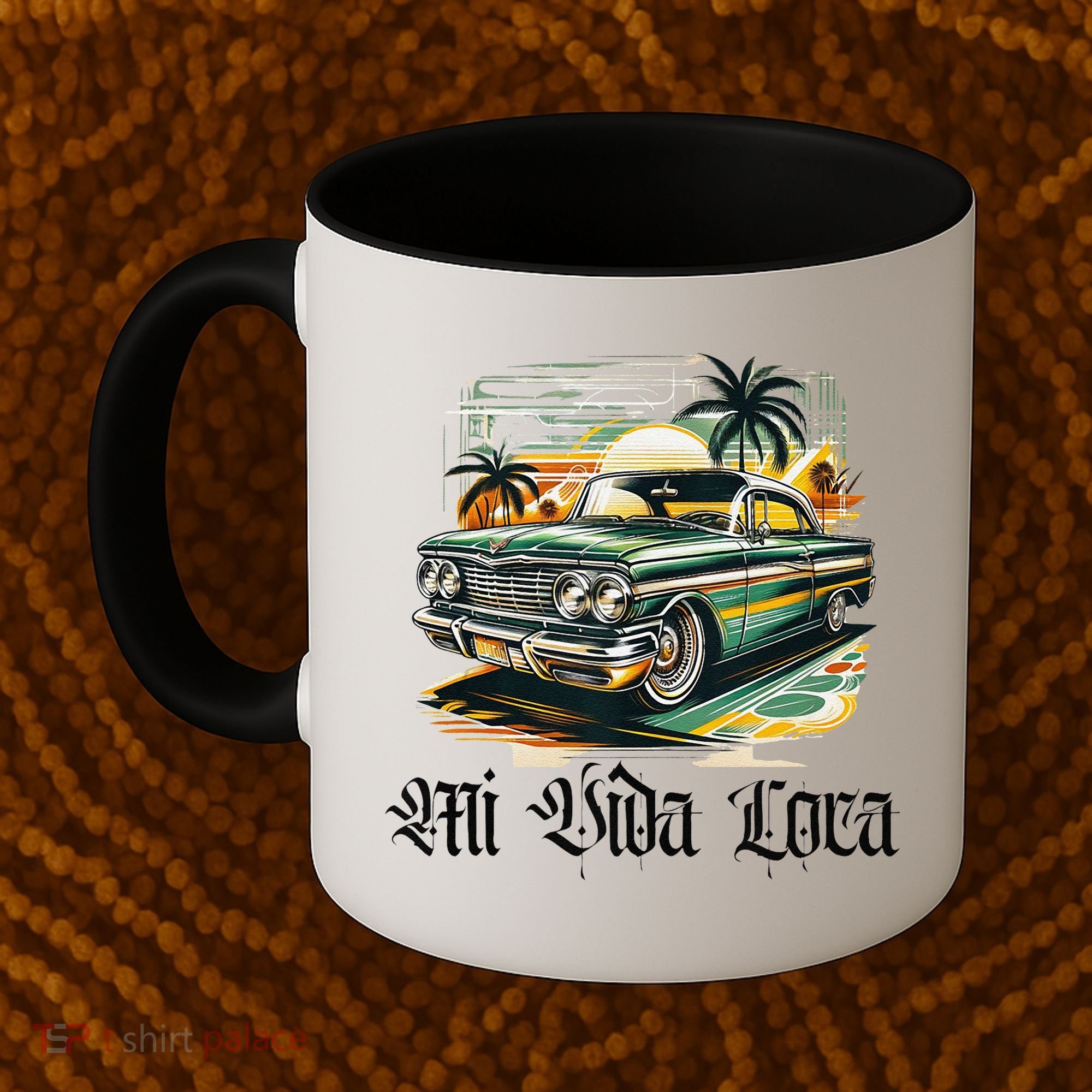 Chicano Culture Lowriders Classic Mi Vida Loca Lowrider Coffee Mug