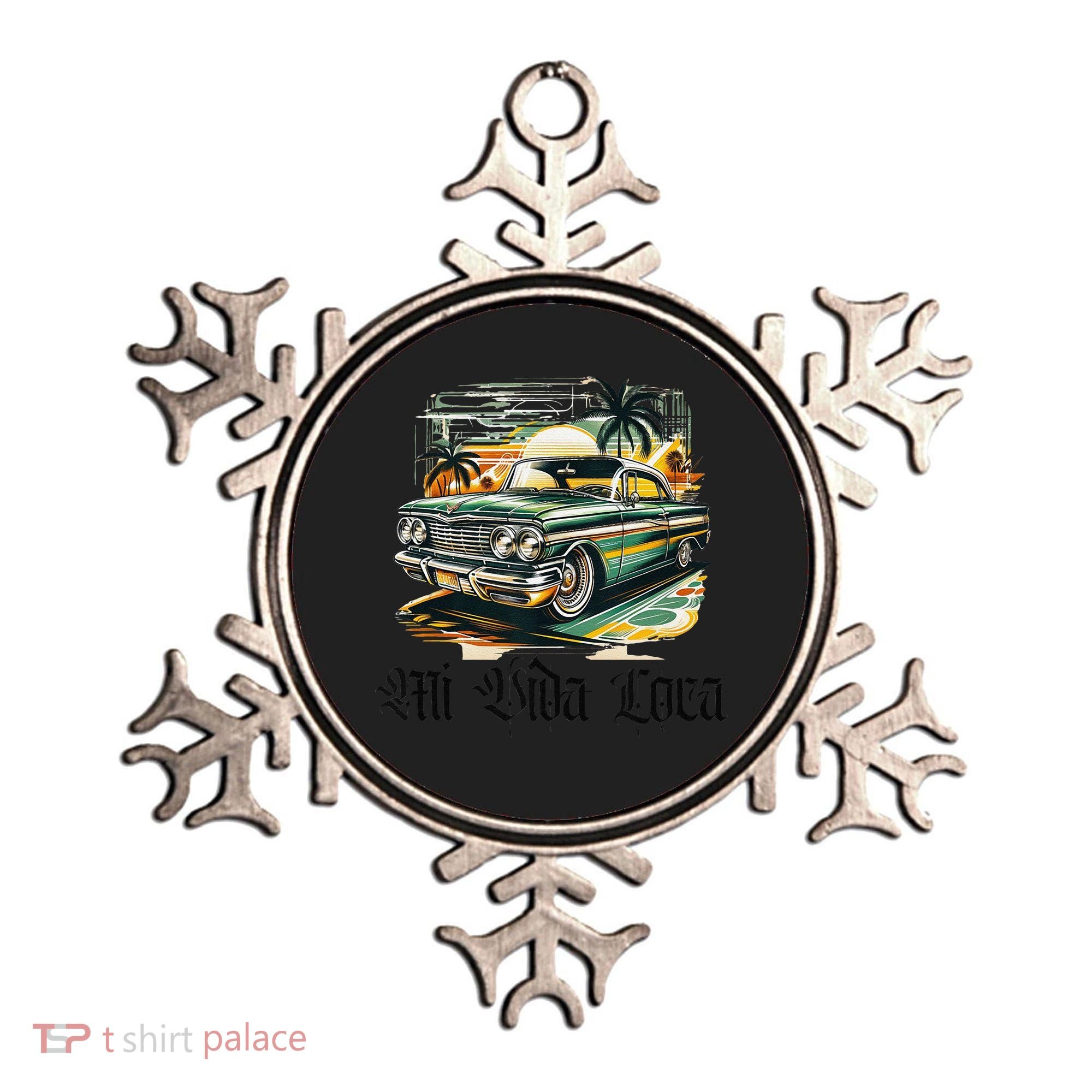 Chicano Culture Lowriders Classic Mi Vida Loca Lowrider Ornament