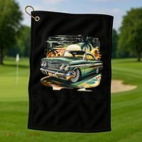 Chicano Culture Lowriders Classic Mi Vida Loca Lowrider Golf Towel thumb 1