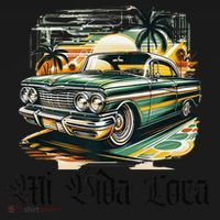 Chicano Culture Lowriders Classic Mi Vida Loca Lowrider Women's T-Shirt thumb 6