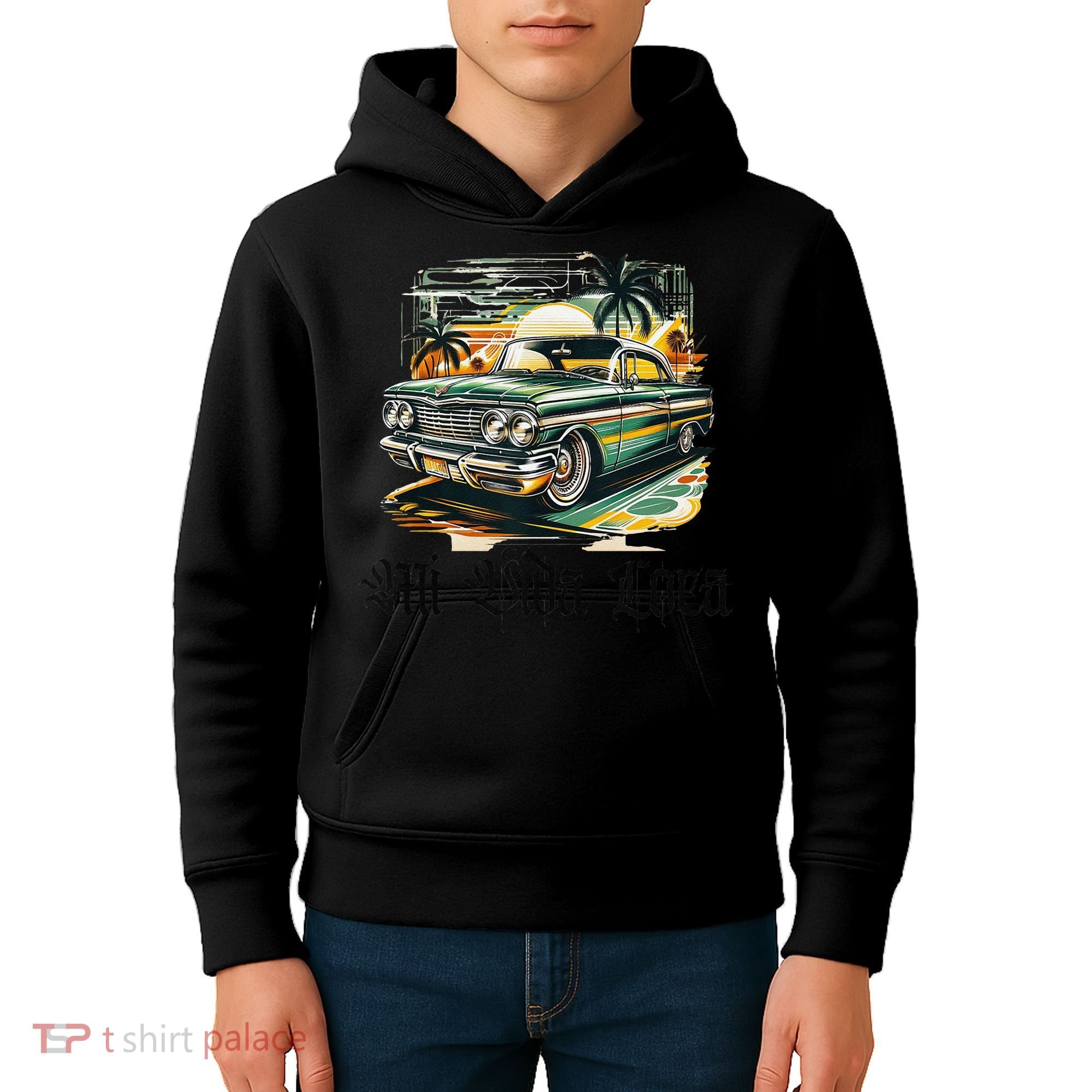 Chicano Culture Lowriders Classic Mi Vida Loca Lowrider Kids Hoodie