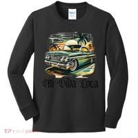 Chicano Culture Lowriders Classic Mi Vida Loca Lowrider Kids Long Sleeve Shirt thumb 0