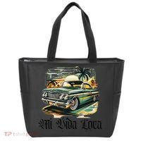 Chicano Culture Lowriders Classic Mi Vida Loca Lowrider Tote Bag thumb 0