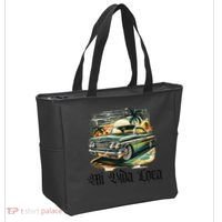 Chicano Culture Lowriders Classic Mi Vida Loca Lowrider Tote Bag thumb 2