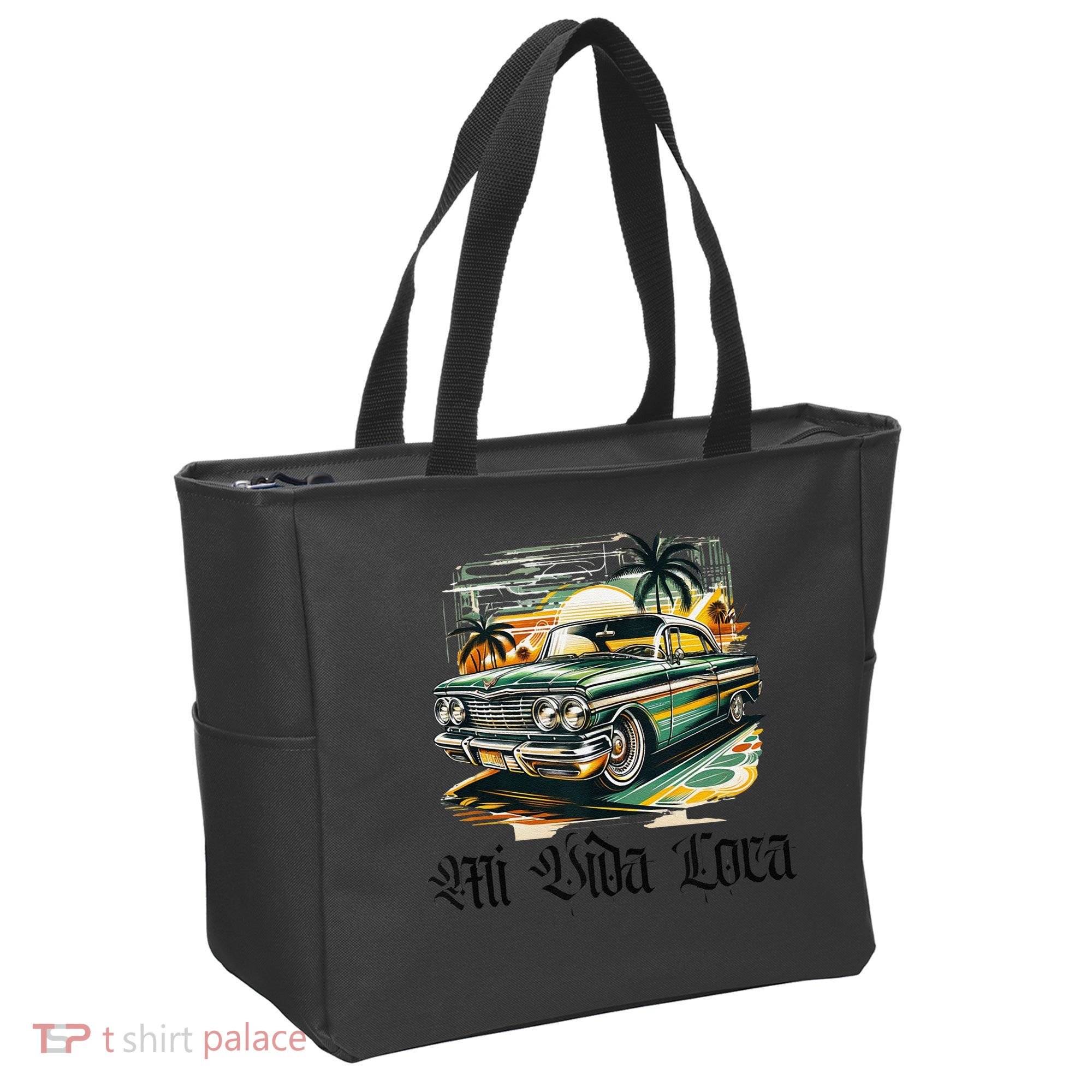Chicano Culture Lowriders Classic Mi Vida Loca Lowrider Tote Bag