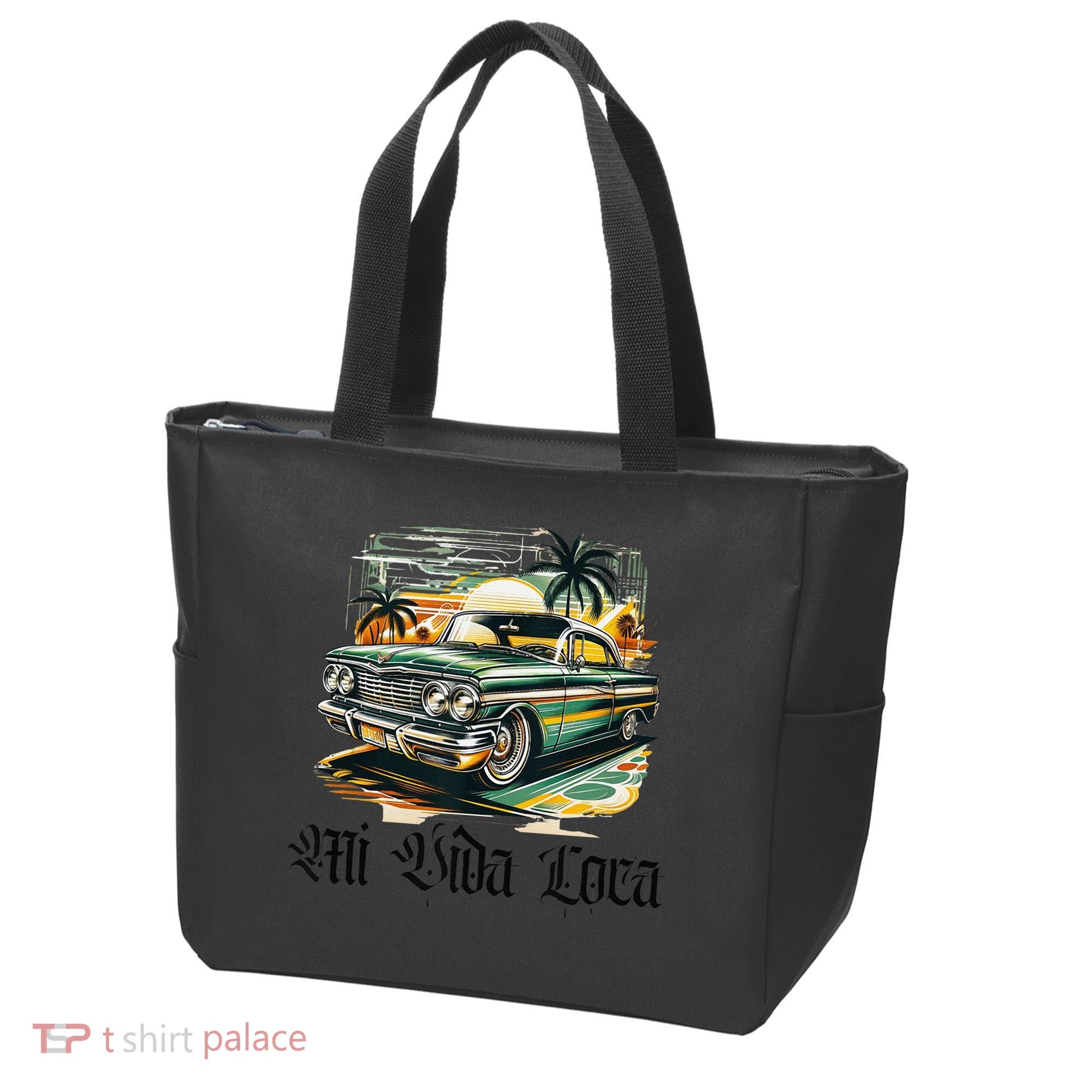 Chicano Culture Lowriders Classic Mi Vida Loca Lowrider Tote Bag