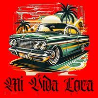 Chicano Culture Lowriders Classic Mi Vida Loca Lowrider Santa Hat thumb 1