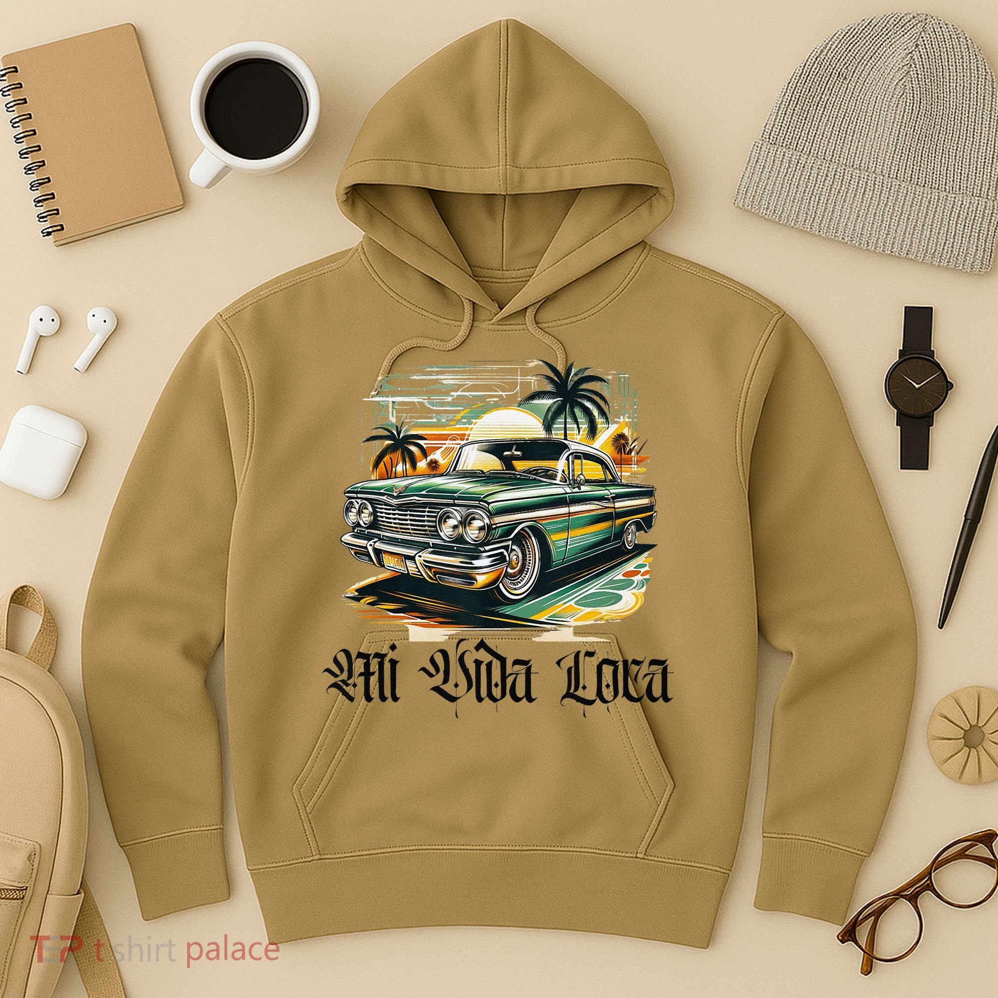 Chicano Culture Lowriders Classic Mi Vida Loca Lowrider Hoodie